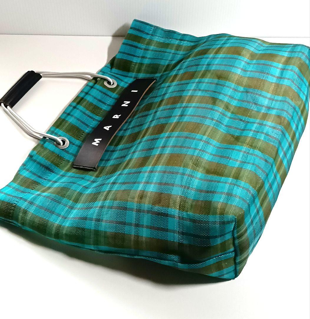 マルニ MARNI ストライプバッグ カフェ ストライプトートバッグ ほぼ新品 バッグ