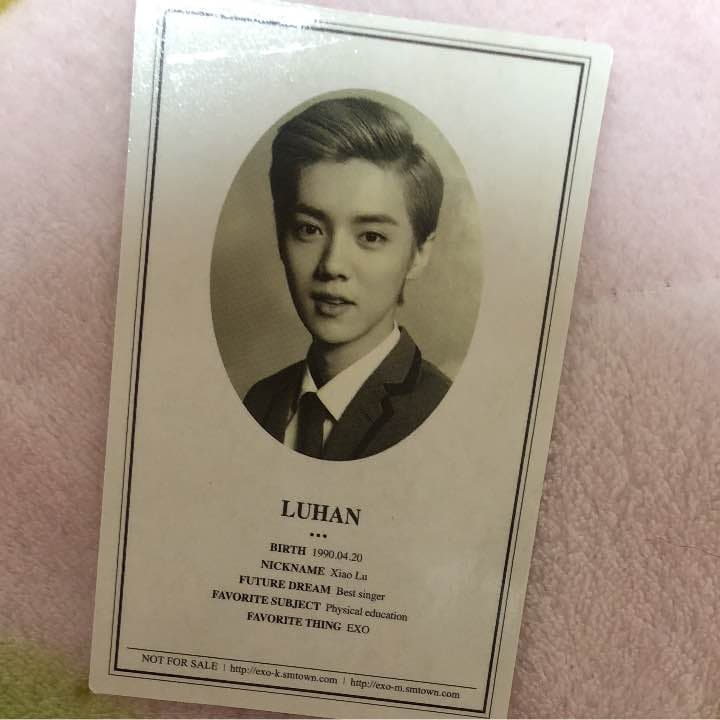 ベビーグッズも大集合 EXO wolf ルハン トレカ - aldecora.com