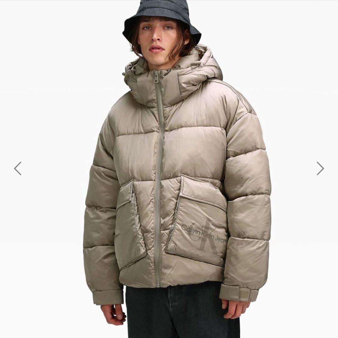 CALVIN KLEIN モノグラムパテッドジャケット ダウンジャケット S 画像2