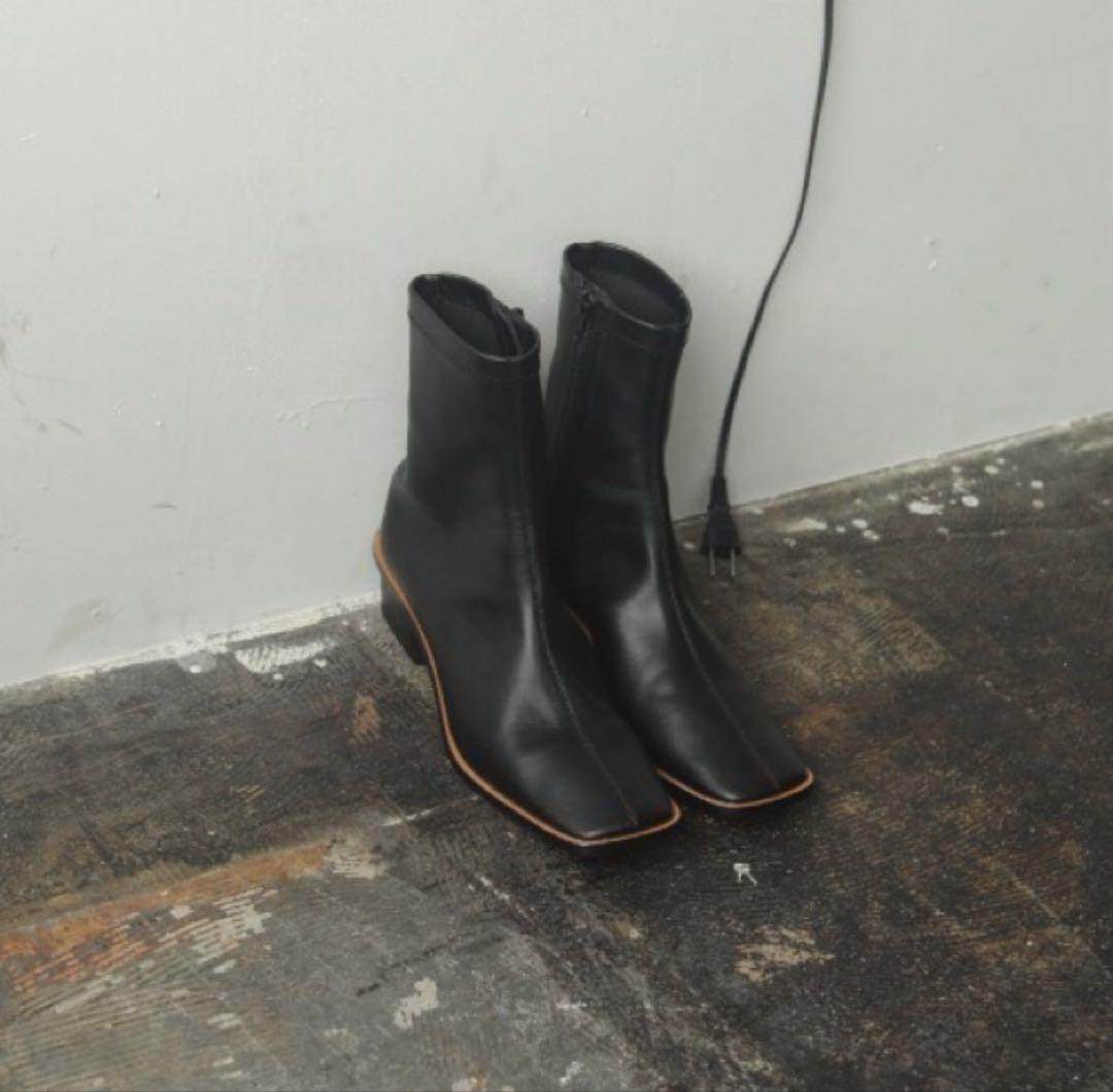 TODAYFUL ストレッチレザーブーツ