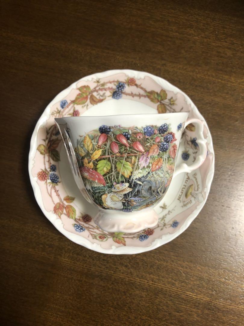 ロイヤルドルトンブランブリーヘッジ  カップ＆ソーサーAutumn 秋