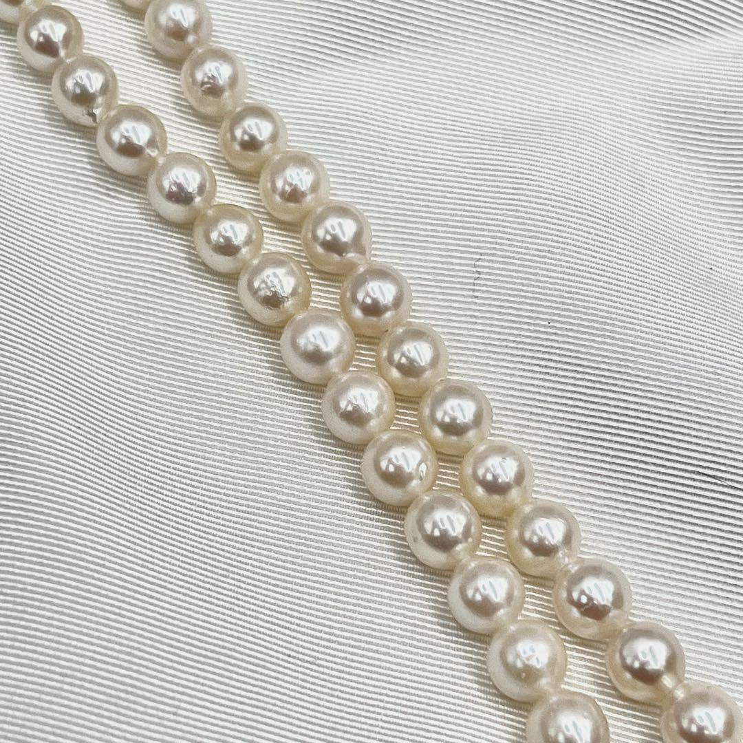 極美品✨アコヤ本真珠 パールネックレス silver刻印 7~7.5mm