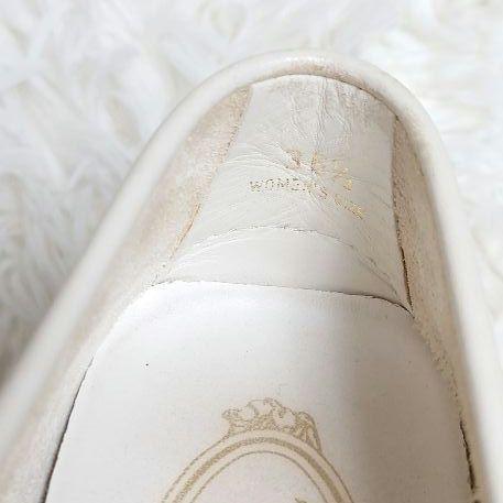 TOD'S　トッズ　ローファー　ドライビングシューズ　レザー　白　23.5cm
