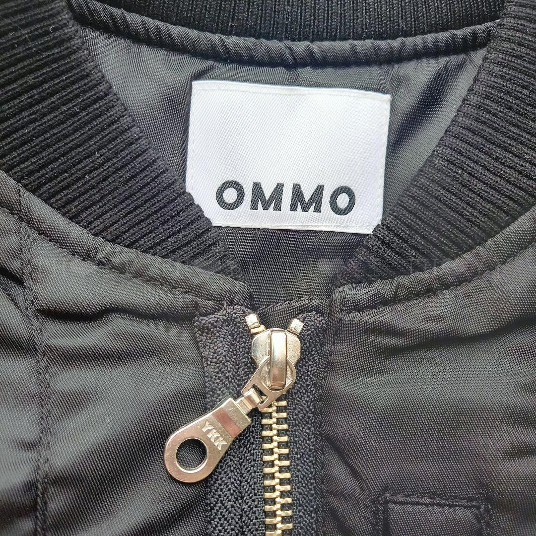 ジャケット・アウター OMMO NO SLEEVE MIDDLE MA-1 BLACK