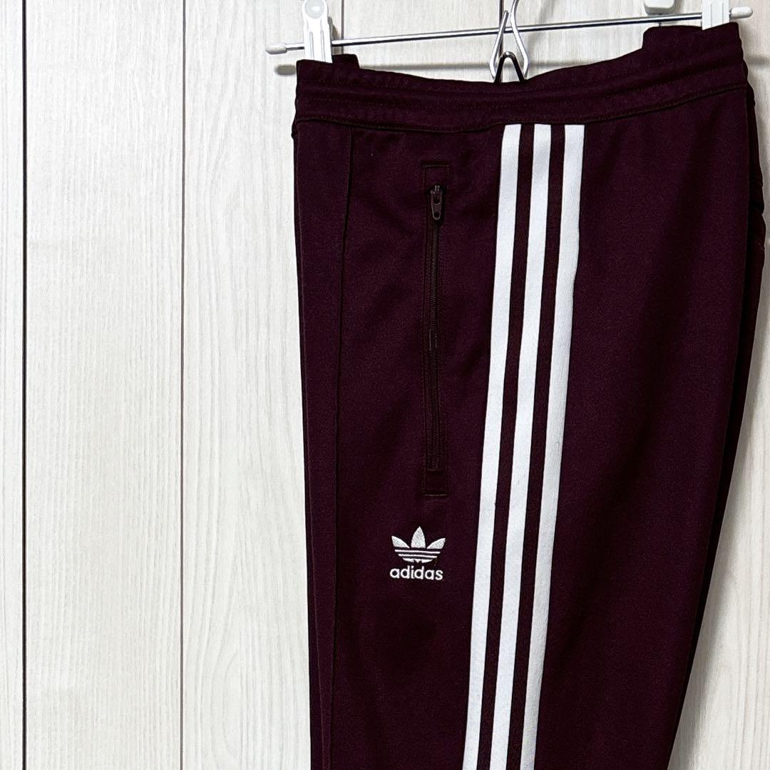 アディダス adidas トラックパンツ ベッケンバウアー バーガンディ