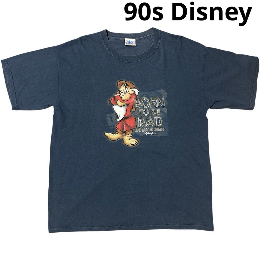 90s オールドディズニー グランピー 白雪姫 7人の小人 Ｔシャツ