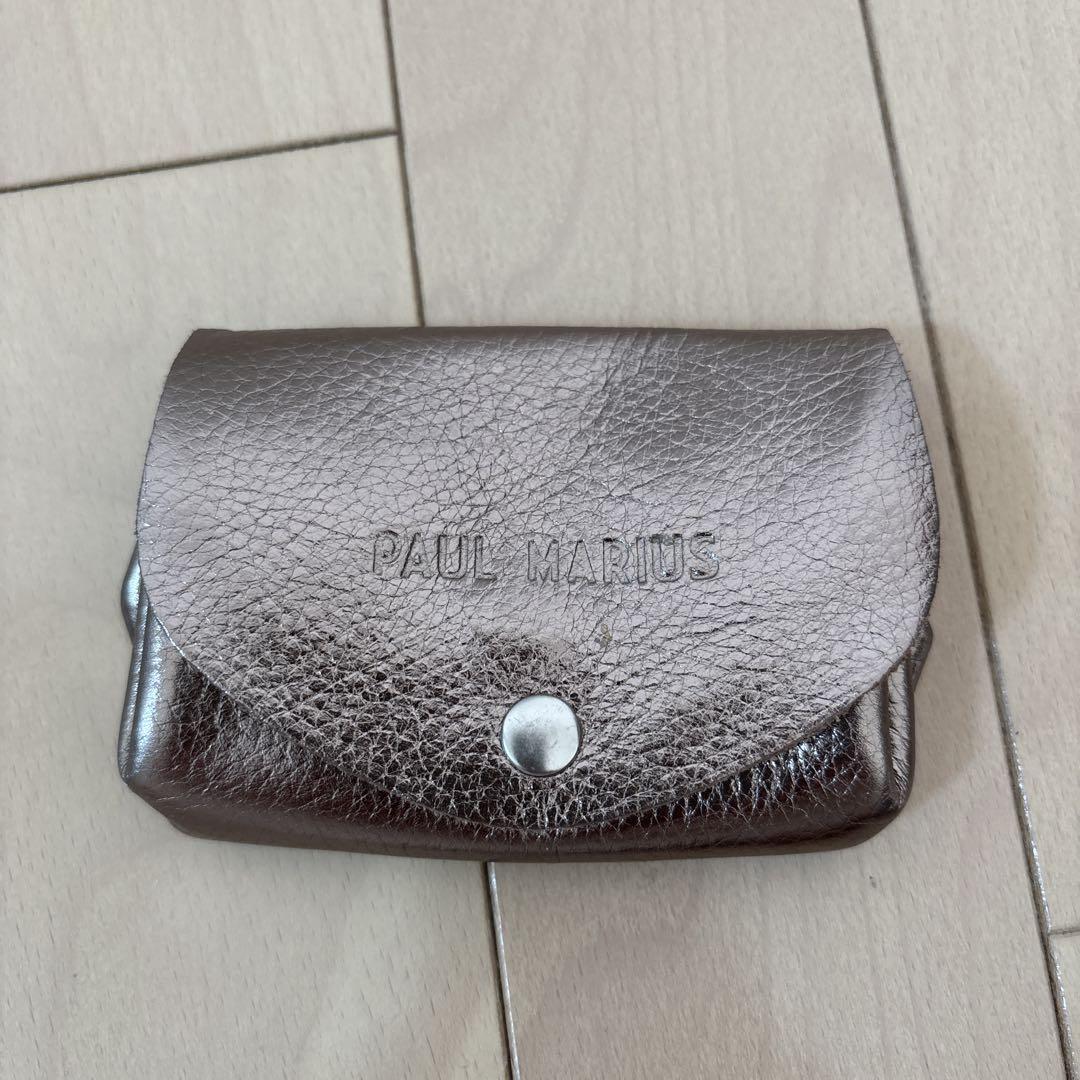 【新品】PAUL MARIUS メタリックブラウン コインケース