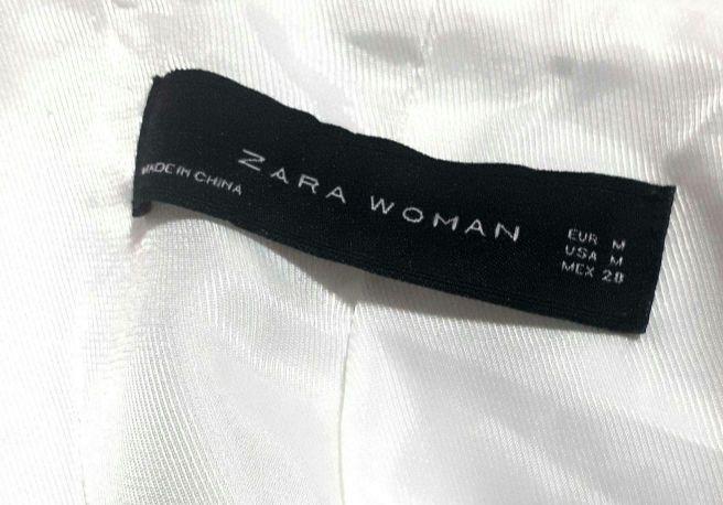 2点同梱ザラ白ジャケット 、パンツ白黒オシャレ 個性的 カッコいい未使用に近い