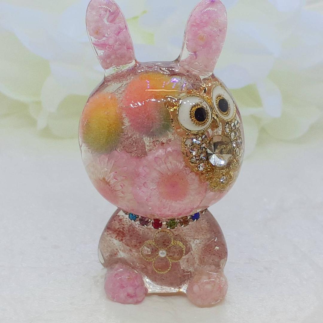 安く 買う 方法ハンドメイド - うさぎさんオルゴナイト027