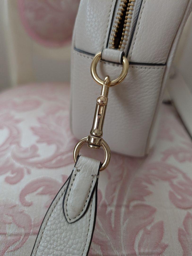 美品COACH ホワイトレザー ショルダーバッグ