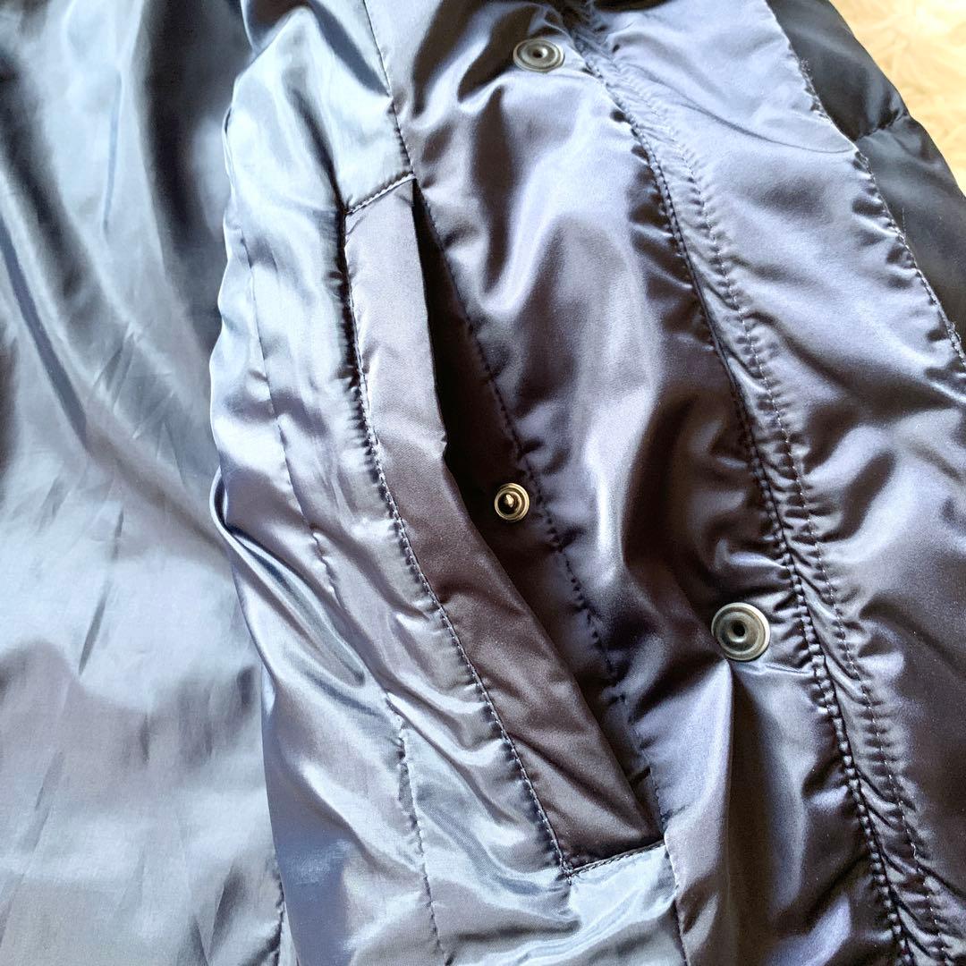 極美品✨アンタイトル フォックスファー ダウンコート ホワイトダック ネイビー 極美品✨アンタイトル フォックスファー ダウンコート ホワイトダック ネイビー