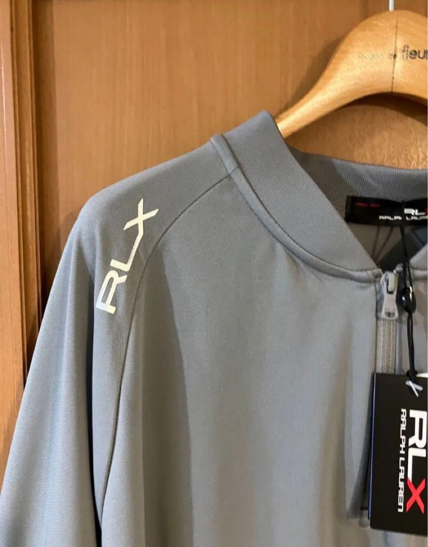ラルフローレン RLX ゴルフ ウェア ハーフジップ ジャケット M L グレー POLO RALPH LAUREN ゴルフ RLX ハーフジップ グレー パーカー
