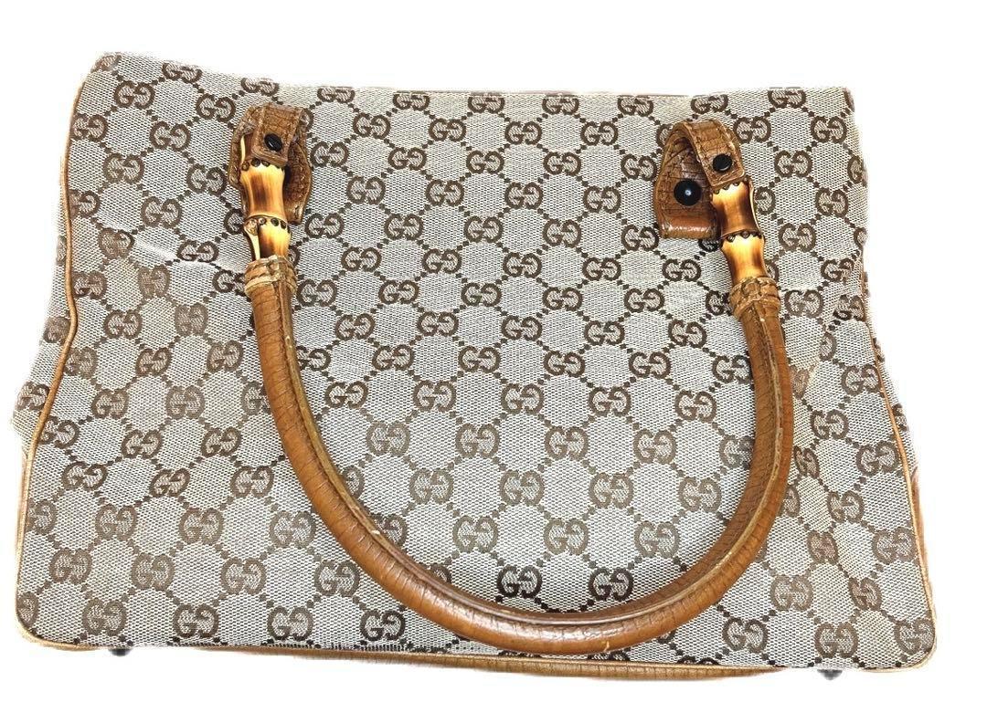 ★返金保証❤️GUCCI グッチ バンブー GG柄❤️トートバッグ ★返金保証❤️GUCCI グッチ バンブー GG柄❤️トートバッグ