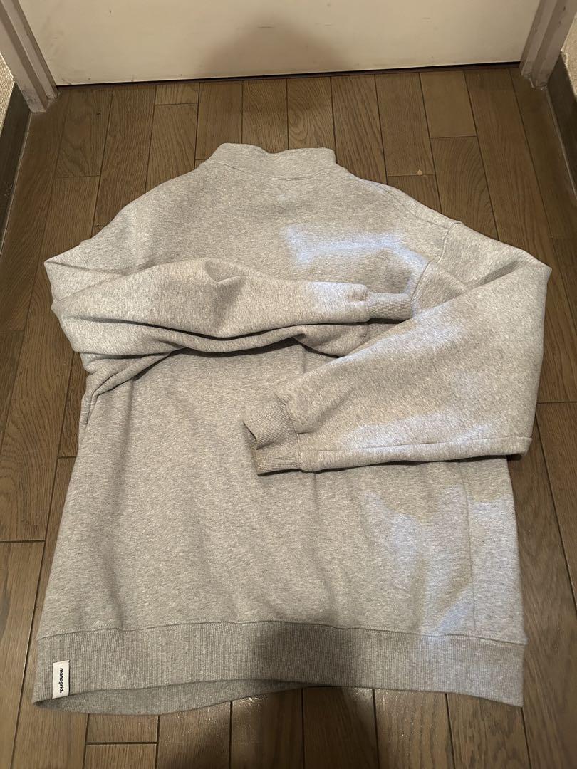 MHGRD. ハーフジップスウェット グレー