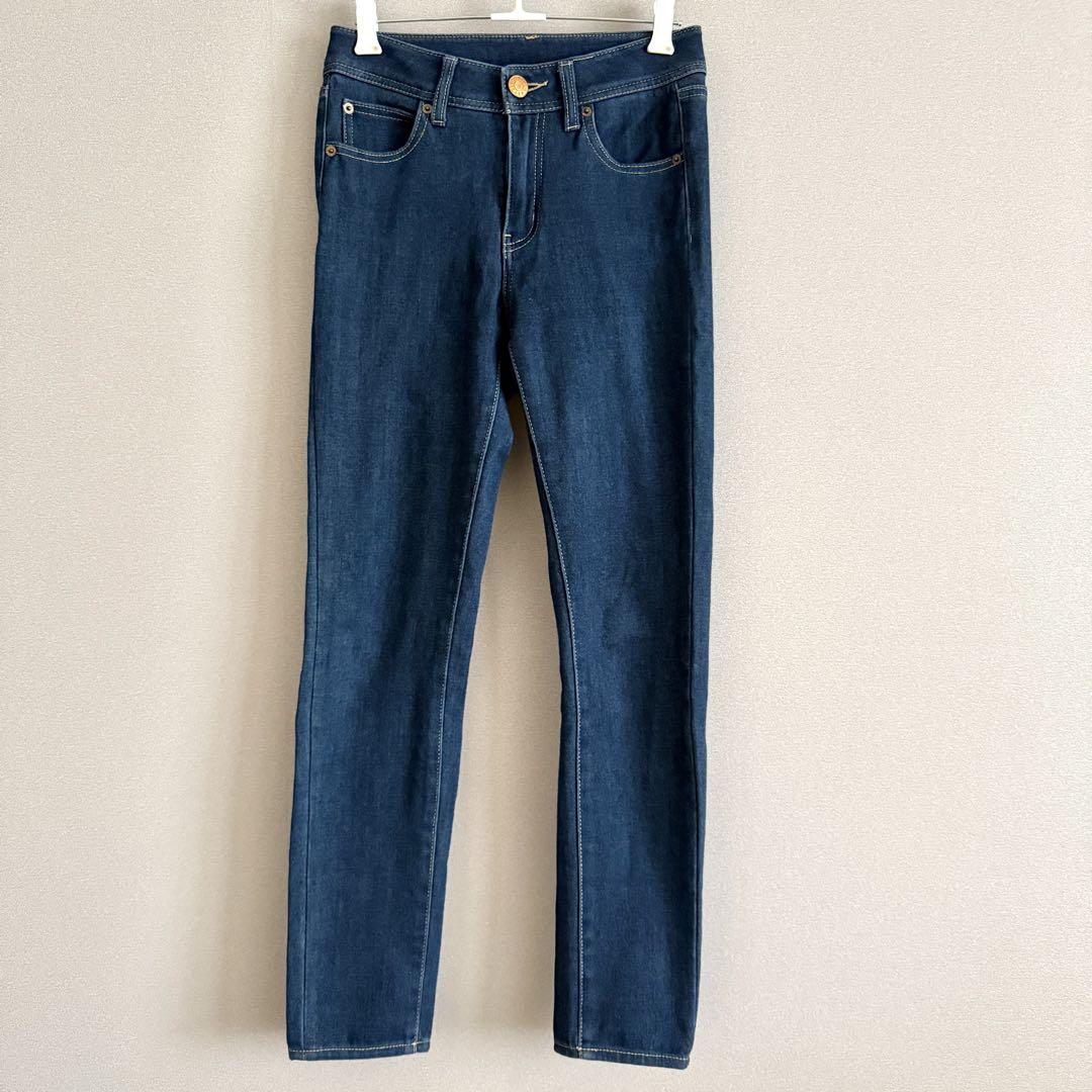 国産品 ダークブルー スリムフィットデニム パンツストレッチ - メルカリ パンツ