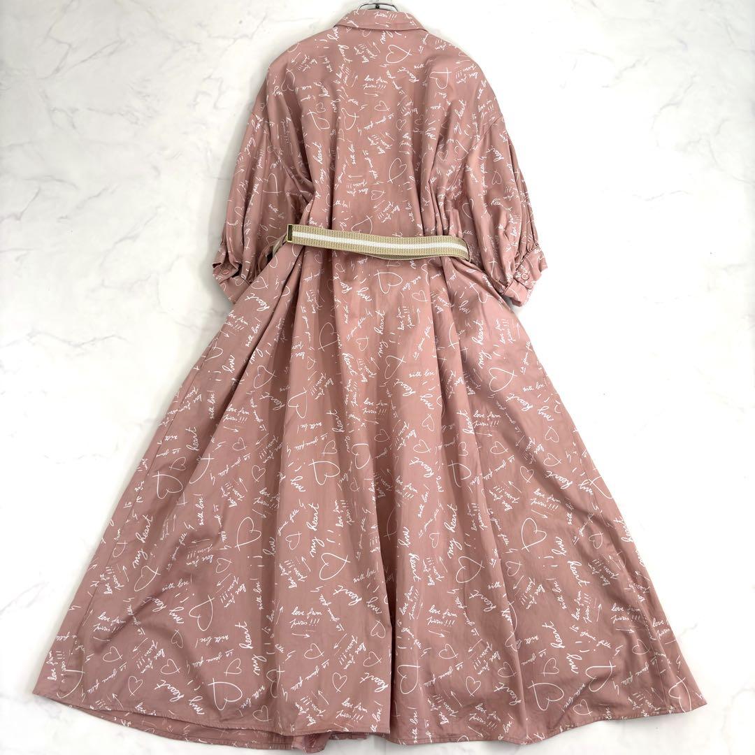 トゥービーバイアニエスベー ROBE メッセージシャツワンピース