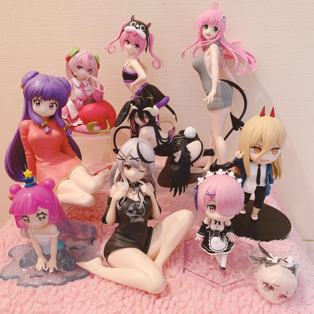 プライズ フィギュア 箱無し 新品 9体 らんま シャンプー アルベド ほか