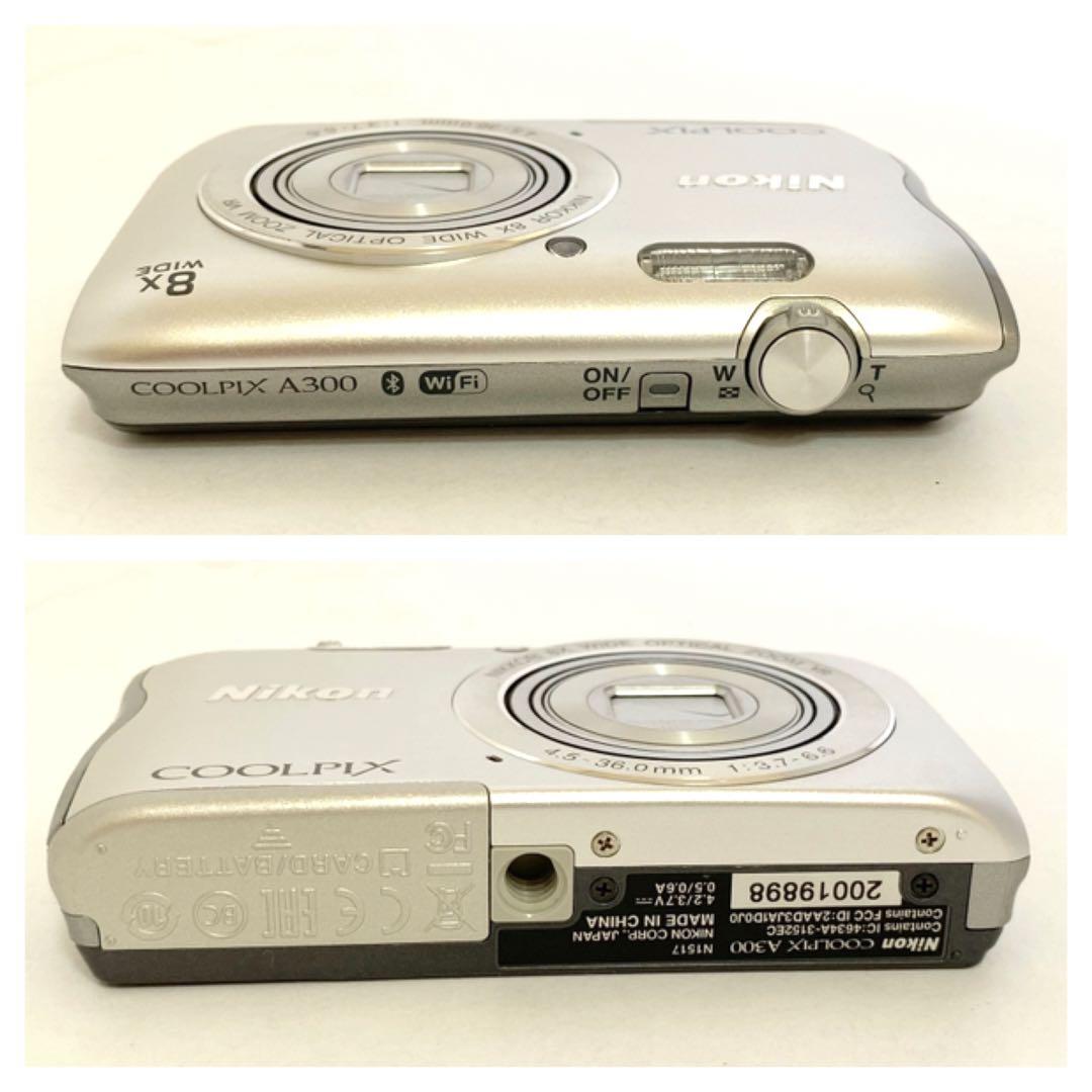 COOLPIX ニコン コンデジ Nikon A300 ブラック 中古 Wi-Fi搭載