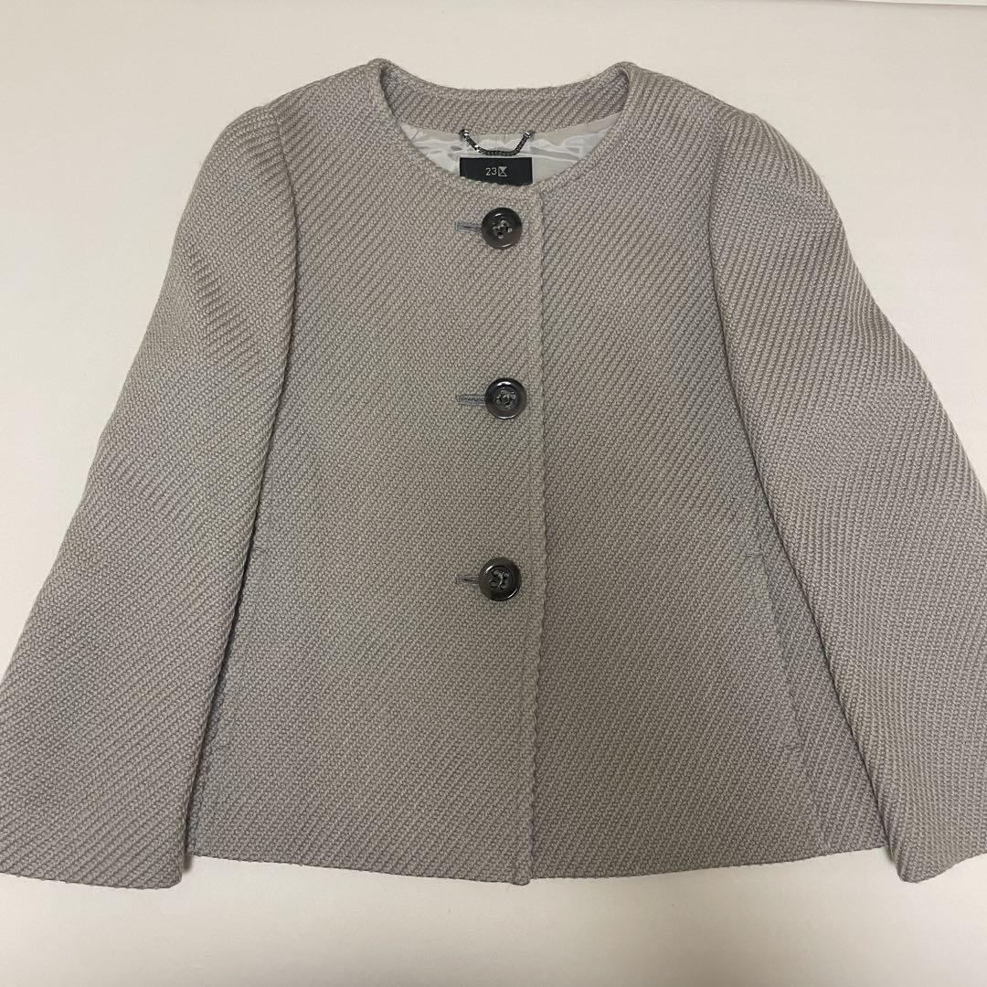 【美品】23区　ノーカラージャケット