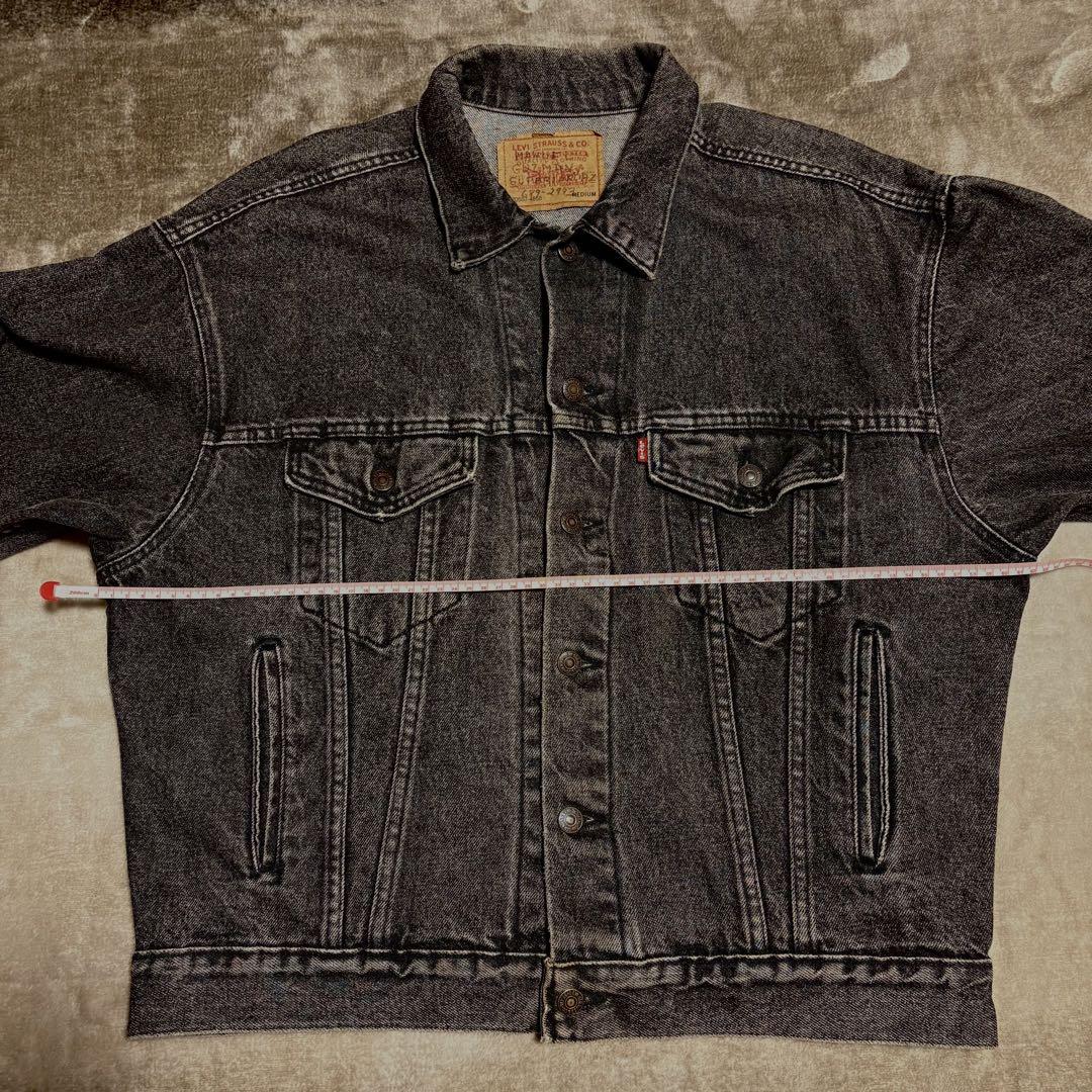 90s USA製 LEVI’S 70507 先染 ブラック デニムジャケット M
