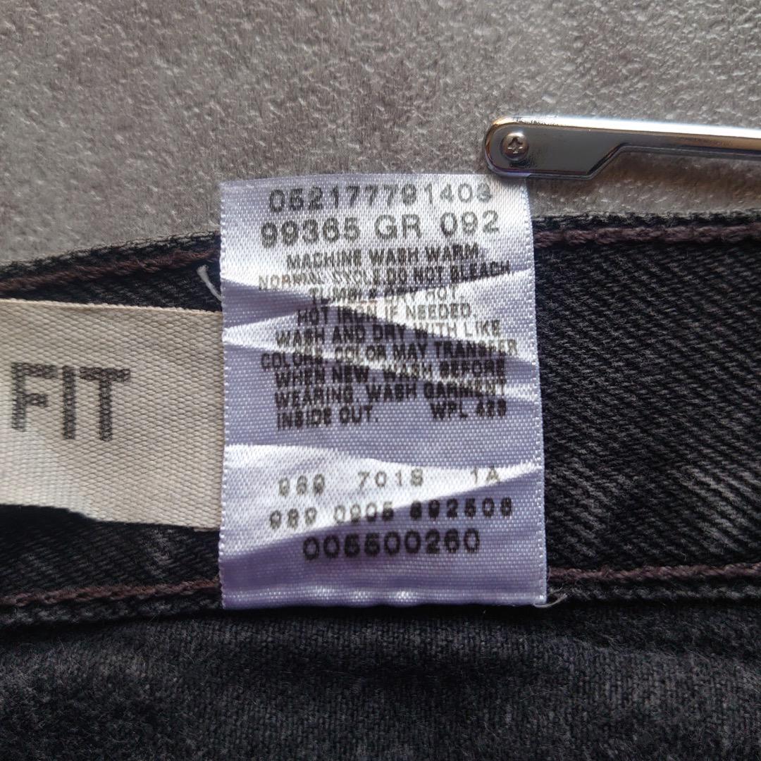【W33 L30】00s usa levi's black リーバイス 550