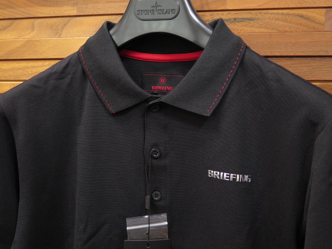 ブリーフィングゴルフBASICPOLO半袖ポロ 黒