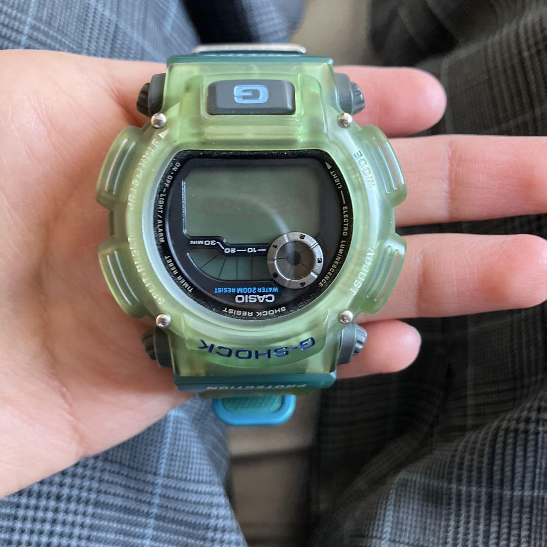 G-SHOCK デジタル腕時計 透明グリーン - メルカリ
