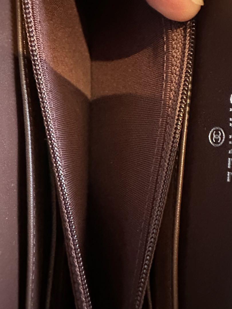 新品同様CHANEL キャビアスキン長財布