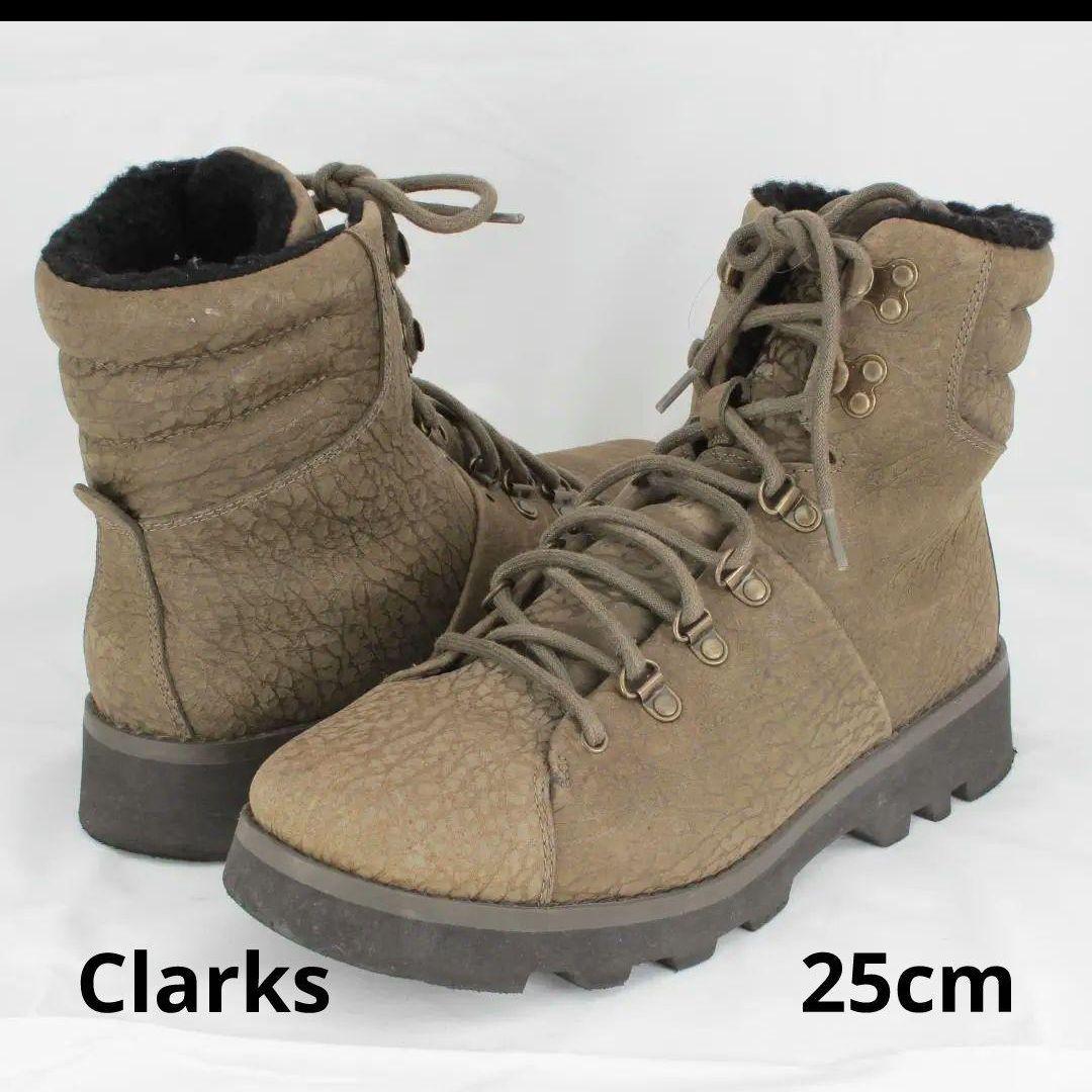 Clarks ブーツ レザー レースアップ 厚底 ウエッジ コンフォート Clarks（クラークス）の「【Clarks】クラークス デザート