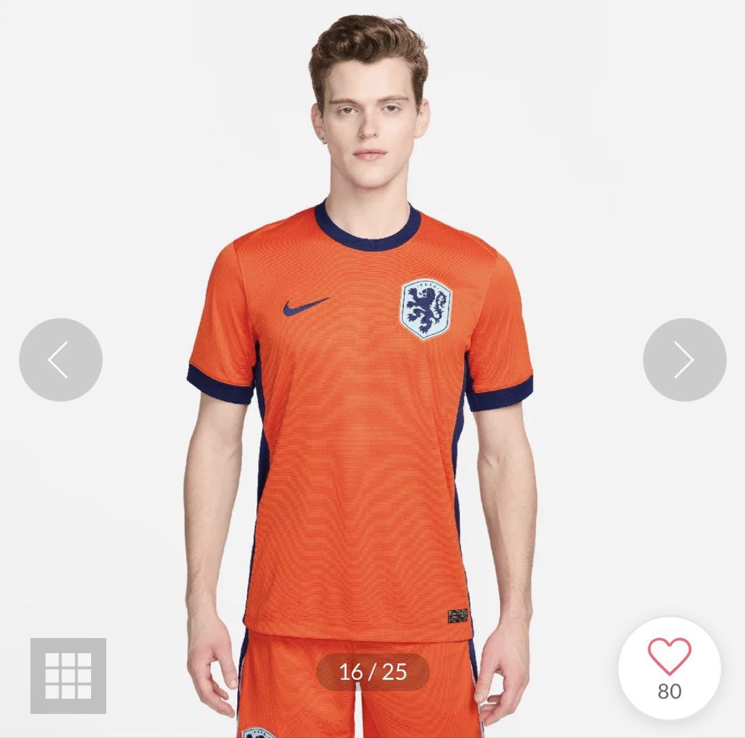 Nike オランダ代表 2024ユニフォーム　ホーム　半袖