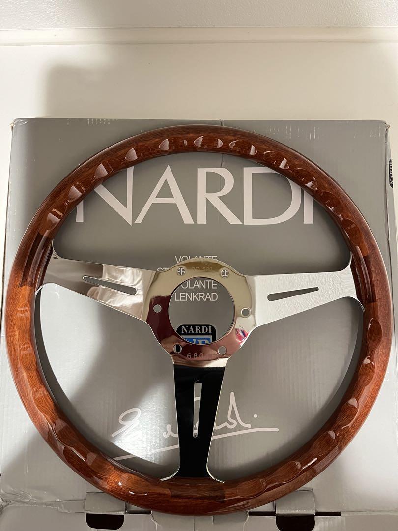 NARDI ナルディステアリング クラシック ウッド クロームブラウン350mm
