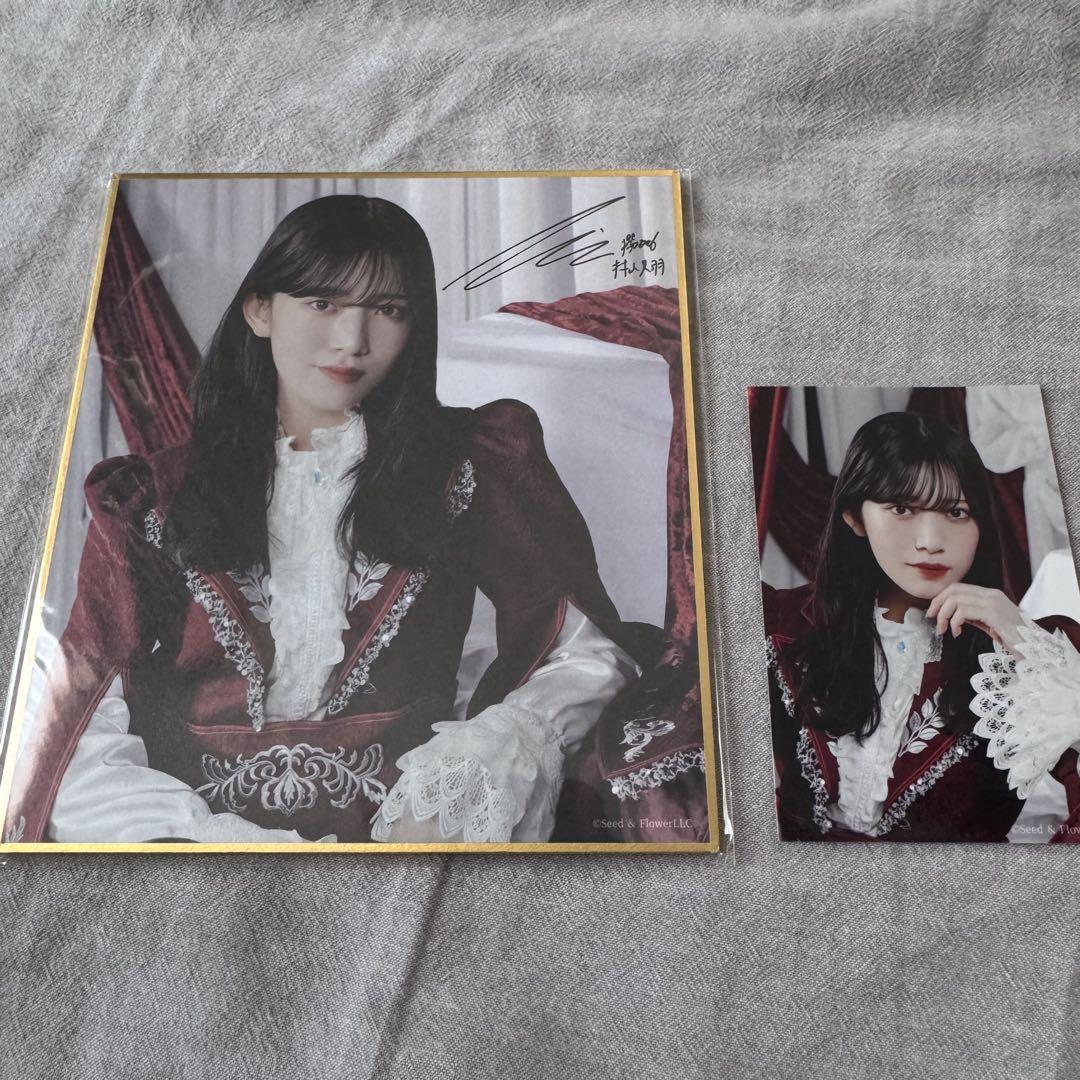 櫻坂46 ファンクラブ サクコレ 会場くじ C賞 サイン色紙 村山