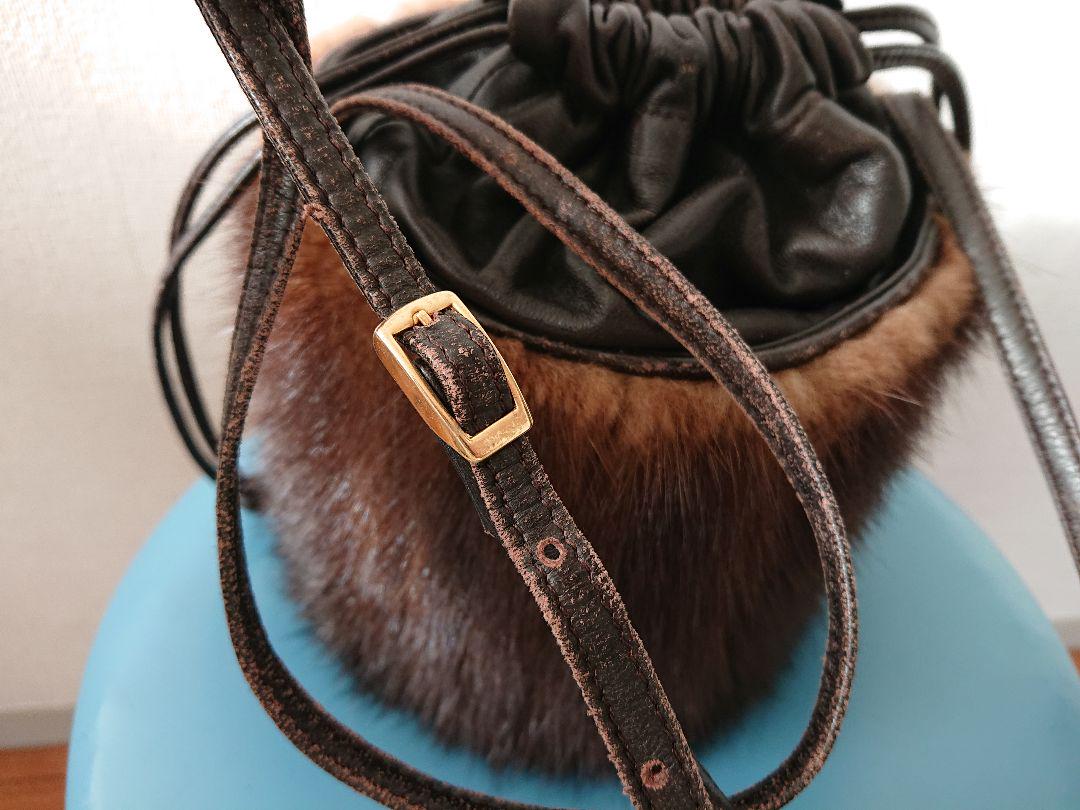 即納正規店 vintage バケット ショルダーバッグ 42CSQ-m23514700561 ミンク 巾着 正規品豊富な