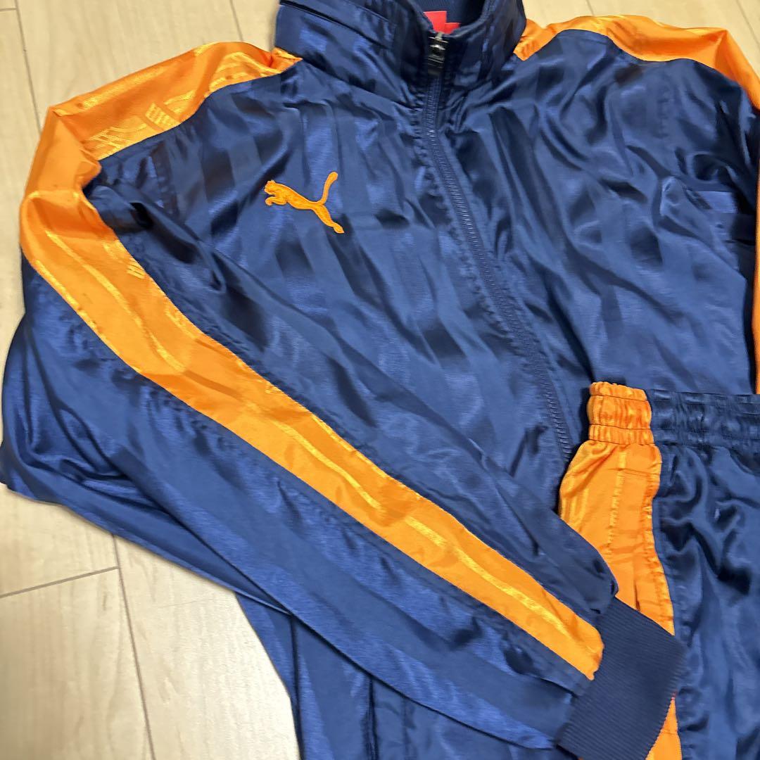 完成品 PUMA ジャージ セットアップ 上下セット プージャー 刺繍ロゴ S トップス