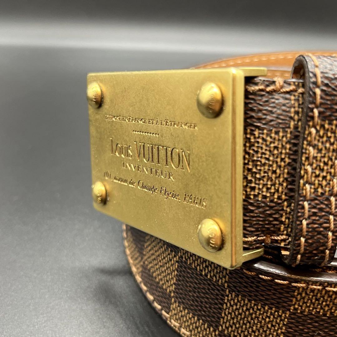★写真追加しました！LOUIS VUITTON ダミエベルト ゴールドバックル 写真追加しました！LOUIS VUITTON ダミエベルト ゴールド