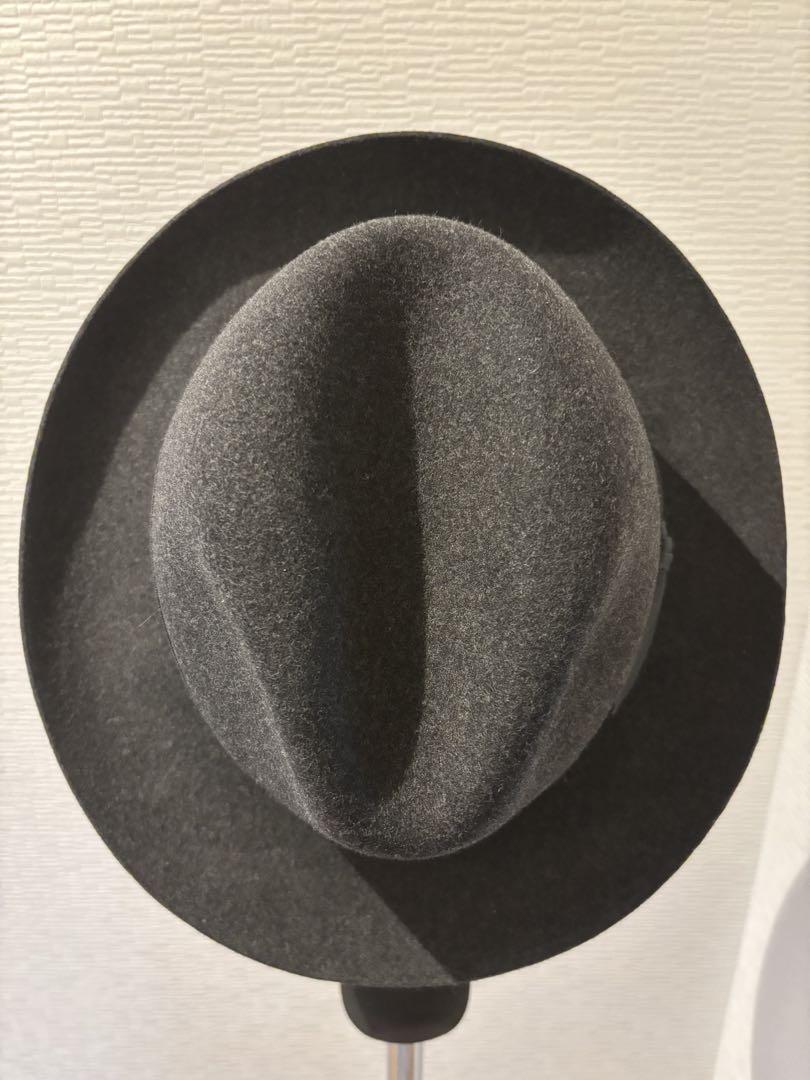 Borsalino 1857series DKグレー ウール フェルトハット59