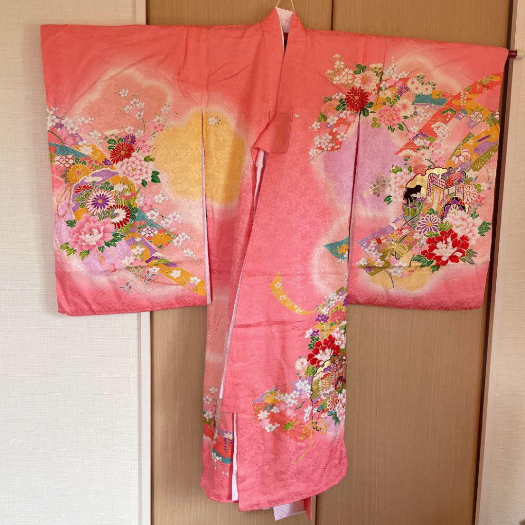 最安値人気 お宮参り 着物 祝着 正絹 お宮参り 七五三 18I45-m23522076018 正絹着物 産着 初着 一つ身 得価在庫