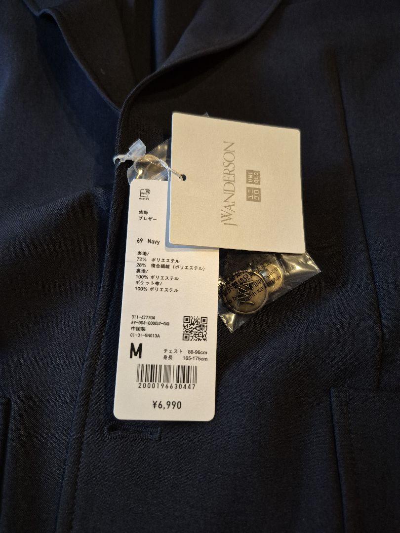 【新品未使用】ユニクロ　JW ANDERSON 感動ブレザー　M　ネイビー