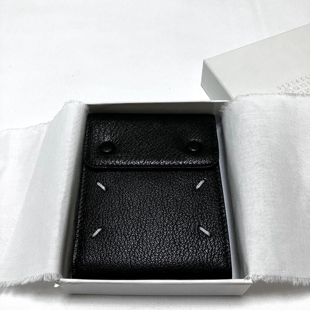 新品 22ss マルジェラ ミニ ウォレット 折財布 黒 5033