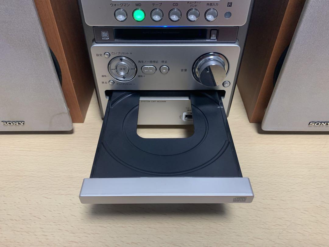 SONY MD/CD/対応 オールインワン コンポ　 CMT-M35WM　美品 Amazon.co.jp: SONY MD搭載オールインワンコンポ CMT-M35WM W