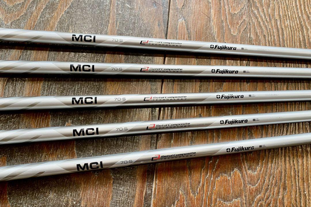 Fujikura MCI70s アイアンスチールシャフト6番〜P 5本セット