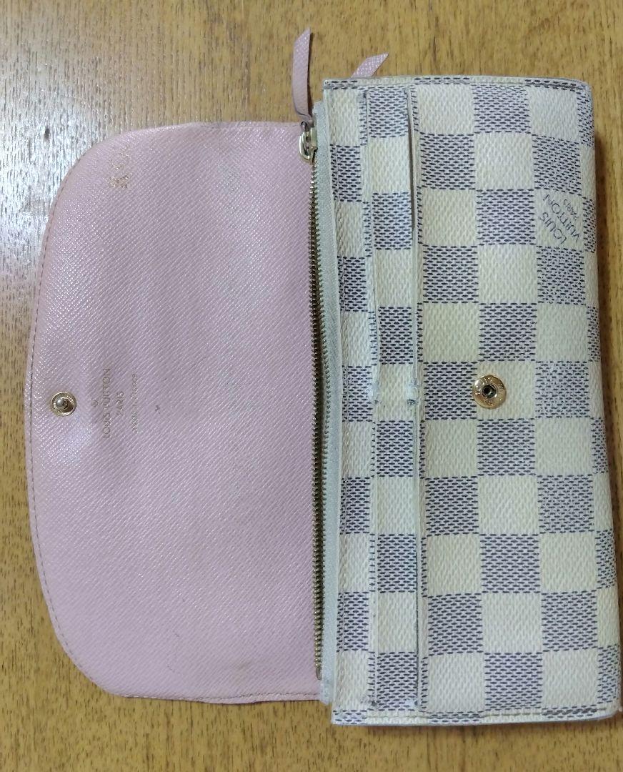 ルイヴィトン ポルトフォイユエミリー ダミエ N41625 長財布　ピンク