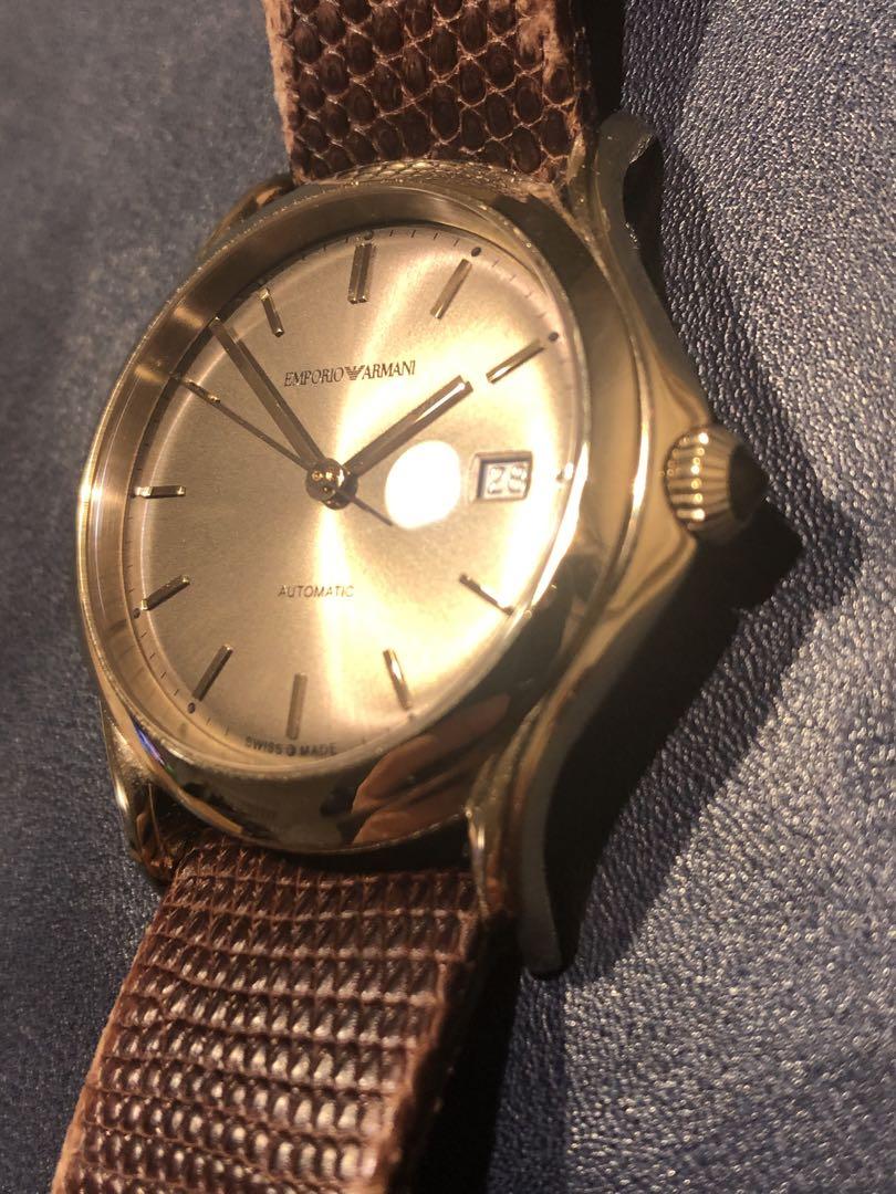 EMPORIO ARMANI Swissmade automatic ゴールド