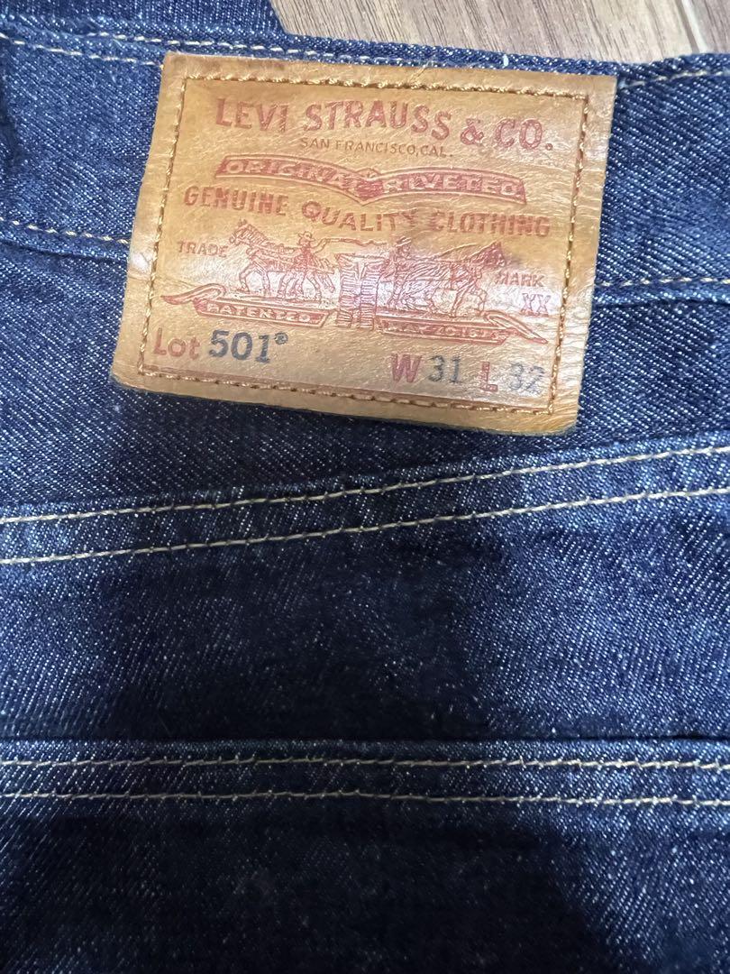 S*.様 LEVI'S リーバイス 501 BIGE 赤耳 W31x L32