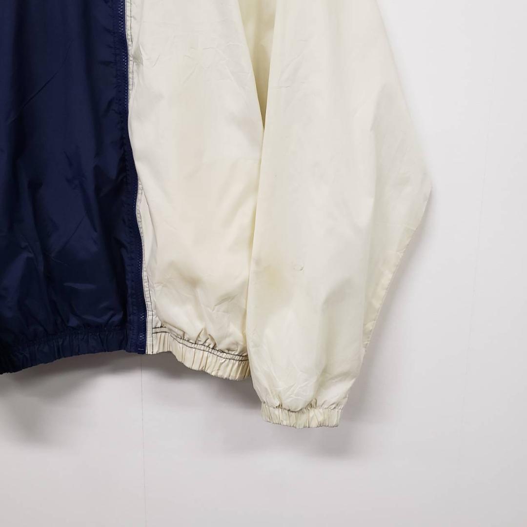 90s 古着】ナイキ ツートンカラー 刺繍 スウッシュ ナイロンジャケッ