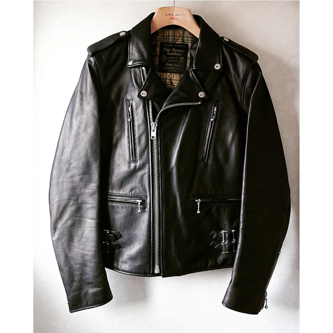 ☆予約完売未使用☆BLACKMEANS×1%13ダブルライダースレザージャケット