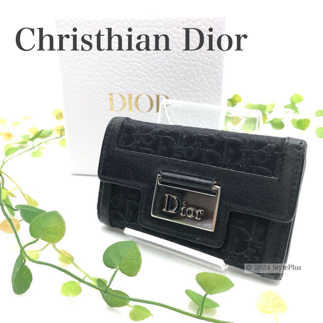 クリスチャンディオール CHRISTIAN DIOR 6連 キーケース ロゴ クリスチャンディオール6連キーケース ブラック レディース キー