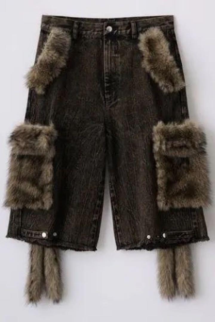 GRANCY Half Denim Pants ブラウン　M 即日発送