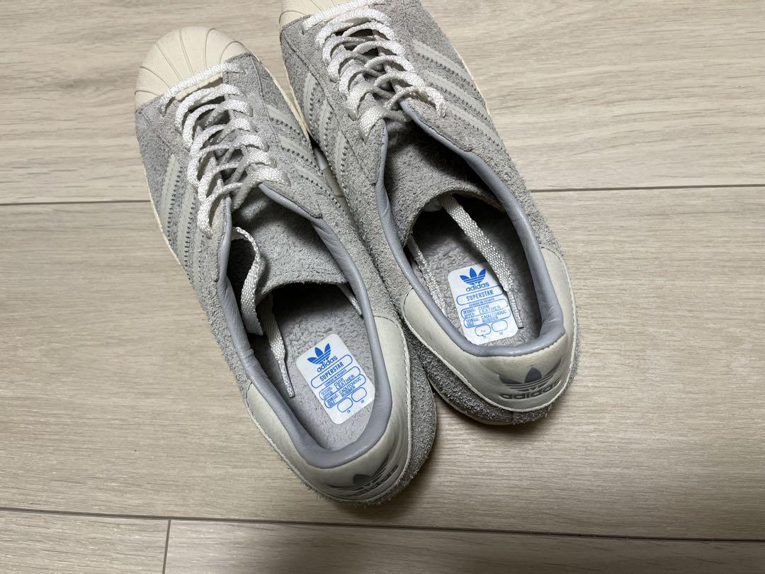 復刻 希少 27 adidas スーパースター 80s グレー S75489