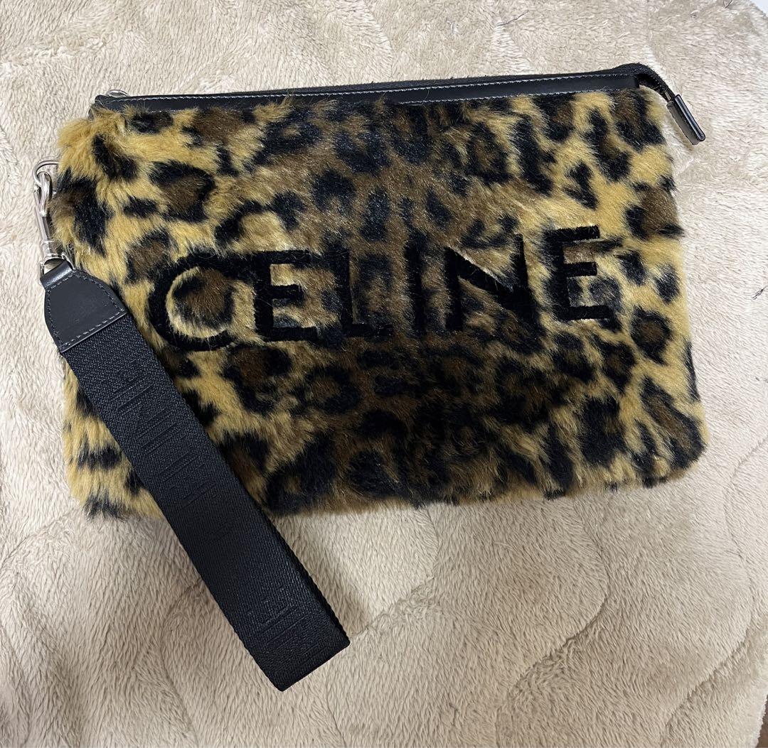 CELINE レオパード柄クラッチバッグ ヒョウ柄 最善 49.0%割引 www